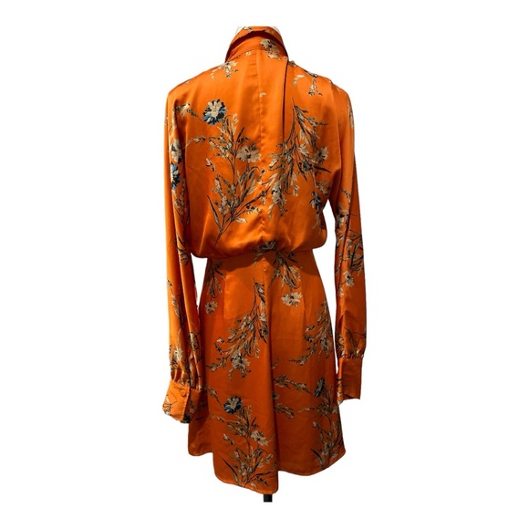Equipment Floral Satin Wrap Dress – Fall Luxe Layer, Size S - Picture 9 of 11